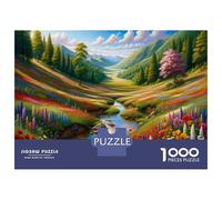 Puzzle Da 1000 Pezzi Per Adolescenti Puzzle Spring Valley with Flower Fields Puzzle Gioco Pratico Corsa Di Velocità Manuale Offerta Come Regalo Per Tutta La Famiglia 52x38cm/1000pcs