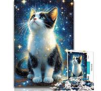 Puzzle da 1000 pezzi per adolescenti, puzzle Star Cat, giochi educativi, decorazioni per la casa, regalo di compleanno, regali, arte murale 50x75cm