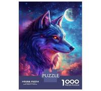 Puzzle Da 1000 Pezzi Per Adolescenti Puzzle Starry Wolf Glow -2 Puzzle Per Adulti Gioco Pratico Migliora La Memoria Difficile E Stimolante 70x50cm/1000pcs