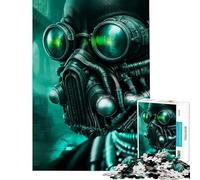Puzzle da 1000 pezzi per adolescenti puzzle steampunk verde spettrale giocattolo decorativo per la casa analisi e logica compleanno (38x52cm)