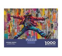 Puzzle Da 1000 Pezzi Per Adolescenti Puzzle Street Art Painting Canvas Puzzle Per Adolescenti Giochi Rilassanti Decorazione Perfetta Regali Di Compleanno E Unici 38x26cm/1000pcs