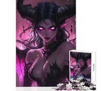 Puzzle da 1000 pezzi per adolescenti Puzzle Succube Demone alato Giocattoli antistress Regalo per compleanni Gioco pratico Aiuta il cervello a esercitare Dimensioni 38x26cm