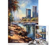 Puzzle da 1000 pezzi per adolescenti puzzle sulla costa di San Diego USA giocattolo decorazione da parete regali di compleanno gioco educativo aiuta a esercitare il cervello dimensioni 50x75cm