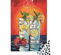 Puzzle Da 1000 Pezzi Per Adolescenti Puzzle Summer Citrus Cooler Cocktail Puzzle Fai Da Te Giocattoli Per Il Divertimento in Famiglia Per Compleanno, Natale 38x26cm/1000pcs