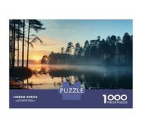 Puzzle Da 1000 Pezzi Per Adolescenti Puzzle Sunrise over The Lake Puzzle Per Adulti Giochi Rilassanti Che Migliorano La Memoria Regali Di Compleanno E Unici 52x38cm/1000pcs