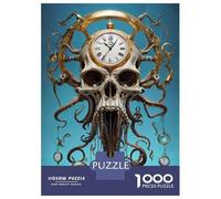 Puzzle Da 1000 Pezzi Per Adolescenti Puzzle Surreal Octopus Skull Time Puzzle Per Adulti Gioco Per Famiglie Analisi E Logica Regali Di Compleanno E Unici 70x50cm/1000pcs