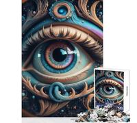 Puzzle da 1000 pezzi per adolescenti puzzle surreali con occhi e stelle decorazioni per la casa giocattoli idee regalo per giochi educativi allena il tuo cervello e le tue mani dimensioni 50x75cm