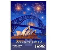 Puzzle Da 1000 Pezzi Per Adolescenti Puzzle Sydney Harbour Bridge & Opera House Puzzle Per Adulti Giocattolo Decorazione Da Parete Decorazione Da Parete Compleanno 70x50cm/1000pcs