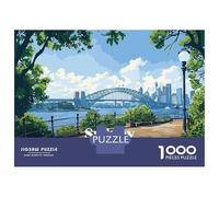 Puzzle Da 1000 Pezzi Per Adolescenti Puzzle Sydney Harbour Bridge View Puzzle Giocattoli Antistress Decorazione Da Parete Per Compleanno, Natale 52x38cm/1000pcs