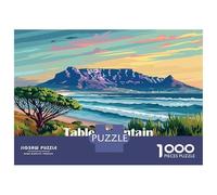 Puzzle Da 1000 Pezzi Per Adolescenti Puzzle Table Mountain, South Africa Puzzle Per Adulti Gioco Per Famiglie Ma Divertente E Umoristico È Ideale Come Regalo 52x38cm/1000pcs