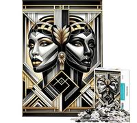 Puzzle da 1000 pezzi per adolescenti puzzle Techno Human Canvas per adulti giochi per famiglie vacanze a casa passatempo stimolante regalo (dimensioni 38x26cm)