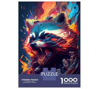 Puzzle Da 1000 Pezzi Per Adolescenti Puzzle The Cheeky Raccoon Puzzle Per Adolescenti Giochi Rilassanti Decorazione Perfetta Regali Di Compleanno E Unici 38x26cm/1000pcs