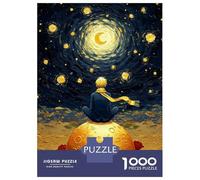 Puzzle Da 1000 Pezzi Per Adolescenti Puzzle The Little Prince on The Moon Puzzle Per Adulti Giochi Rilassanti Che Migliorano La Memoria Regali Di Compleanno E Unici 38x26cm/1000pcs