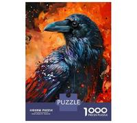 Puzzle Da 1000 Pezzi Per Adolescenti Puzzle The Raven In Flames Puzzle Per Adulti Giochi Rilassanti Taglio Di Precisione Difficile E Impegnativo 38x26cm/1000pcs