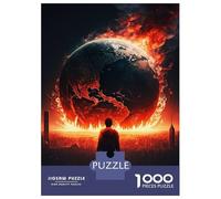 Puzzle Da 1000 Pezzi Per Adolescenti Puzzle The World Is on Fire Puzzle Giocattoli Antistress Decorazione Da Parete Per Compleanno, Natale 70x50cm/1000pcs