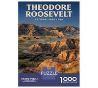 Puzzle Da 1000 Pezzi Per Adolescenti Puzzle Theodore Roosevelt National Park Puzzle Giocattoli Antistress Decorazione Da Parete Per Compleanno, Natale 38x26cm/1000pcs
