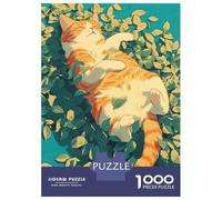 Puzzle Da 1000 Pezzi Per Adolescenti Puzzle Time To Relax Orange Cat Puzzle Per Adulti Giochi Rilassanti Ma Divertenti E Umoristici È Ideale Come Regalo 38x26cm/1000pcs