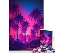 Puzzle da 1000 pezzi per adolescenti puzzle tropicale retrò paesaggio onirico giocattoli antistress regali di Babbo Natale segreto giochi rilassanti migliorare l'amore tra coppie dimensioni 38x52cm