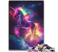 Puzzle da 1000 pezzi per adolescenti, puzzle Unicorno dell'Universo per adulti, antistress, sfida difficile, regali di Babbo Natale segreto (50x75cm)