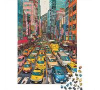Puzzle Da 1000 Pezzi Per Adolescenti Puzzle Urban Traffic Jam Illustration Puzzle Giochi Per Famiglie Corsa Di Velocità Manuale Regali Di Compleanno E Unici 38x26cm/1000pcs