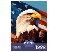Puzzle Da 1000 Pezzi Per Adolescenti Puzzle USA Retro Eagle Pixel Art Puzzle Per Adulti Giochi Rilassanti Arte Da Parete Regali Unici Per Compleanno 52x38cm/1000pcs