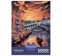 Puzzle Da 1000 Pezzi Per Adolescenti Puzzle Venice Sunset Gondola Puzzle Per Adulti Giochi Rilassanti Che Migliorano La Memoria Regali Di Compleanno E Unici 70x50cm/1000pcs