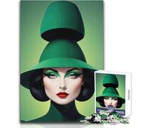 Puzzle da 1000 pezzi per adolescenti, puzzle verde Bauhaus Goddess, giochi educativi, taglio di precisione, giocattoli antistress, dimensioni 50x75cm