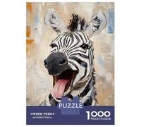 Puzzle Da 1000 Pezzi Per Adolescenti Puzzle Vibrant Zebra Portrait Puzzle Per Adulti Gioco Per Famiglie Analisi E Logica Regali Di Compleanno E Unici 38x26cm/1000pcs