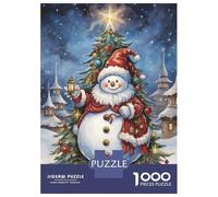 Puzzle Da 1000 Pezzi Per Adolescenti Puzzle Vintage Snowman Xmas Puzzle Per Adulti Gioco Per Famiglie Ma Divertente E Umoristico È Ideale Come Regalo 70x50cm/1000pcs