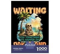 Puzzle Da 1000 Pezzi Per Adolescenti Puzzle Waiting for Something to Happen Oak Island Puzzle Per Adulti Gioco Pratico Ma Divertente E Umoristico Interazione Genitore-figlio 52x38cm/1000pcs