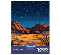 Puzzle Da 1000 Pezzi Per Adolescenti Puzzle West MacDonnell Ranges, Australia Puzzle Per Adulti Giocattolo Decorazione Da Parete Antistress Compleanno E Regali 70x50cm/1000pcs