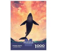 Puzzle Da 1000 Pezzi Per Adolescenti Puzzle Whale Leaping Sunset Puzzle Gioco Pratico Corsa Di Velocità Manuale Offerta Come Regalo Per Tutta La Famiglia 70x50cm/1000pcs