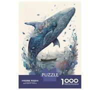 Puzzle Da 1000 Pezzi Per Adolescenti Puzzle Whale Mystical Puzzle Per Adolescenti Giochi Rilassanti Decorazione Perfetta Regali Di Compleanno E Unici 52x38cm/1000pcs