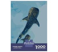 Puzzle Da 1000 Pezzi Per Adolescenti Puzzle Whale Sharks in Blue Water Puzzle Giochi Per Famiglie Corsa Di Velocità Manuale Regali Di Compleanno E Unici 52x38cm/1000pcs
