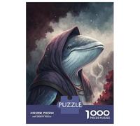 Puzzle Da 1000 Pezzi Per Adolescenti Puzzle Whale Wizard in Hooded Robe Per Adolescenti Puzzle Gioco Pratico Decorazione Murale Compleanno E Regali 38x26cm/1000pcs