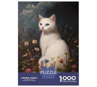 Puzzle Da 1000 Pezzi Per Adolescenti Puzzle Whiskered Serenity -4 Puzzle Per Adulti Gioco Pratico Ma Divertente E Umoristico Aiuta Ad Allenare Il Cervello 52x38cm/1000pcs