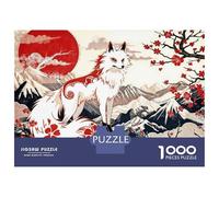 Puzzle Da 1000 Pezzi Per Adolescenti Puzzle White Fox with Red Nine Ta Puzzle Per Adulti Giochi Rilassanti Ma Divertenti E Umoristici È Ideale Come Regalo 38x26cm/1000pcs