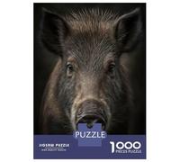 Puzzle Da 1000 Pezzi Per Adolescenti Puzzle Wild Boar Portrait Puzzle Per Adulti Gioco Pratico Ma Divertente E Umoristico Interazione Genitore-figlio 70x50cm/1000pcs