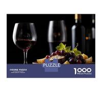 Puzzle Da 1000 Pezzi Per Adolescenti Puzzle Wine, Grapes, And Cheese Still Life Per Adolescenti Puzzle Gioco Pratico Decorazione Murale Compleanno E Regali 38x26cm/1000pcs