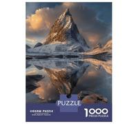 Puzzle Da 1000 Pezzi Per Adolescenti Puzzle Winter Peak Reflection Puzzle Per Adulti Giocattolo Decorazione Da Parete Un'opera D'arte Difficile E Stimolante 52x38cm/1000pcs