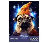 Puzzle Da 1000 Pezzi Per Adolescenti Puzzle Wizard Pug Cute Pixel Art Puzzle Per Adulti Gioco Per Famiglie Ma Divertente E Umoristico È Ideale Come Regalo 52x38cm/1000pcs