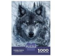 Puzzle Da 1000 Pezzi Per Adolescenti Puzzle Wolf And Winter Forest Puzzle Per Adulti Gioco Pratico Ma Divertente E Umoristico Aiuta Ad Allenare Il Cervello 52x38cm/1000pcs