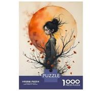 Puzzle Da 1000 Pezzi Per Adolescenti Puzzle Woman from The Tree Under A Full Moon Puzzle Per Adulti Gioco Pratico Migliora La Memoria Difficile E Stimolante 70x50cm/1000pcs