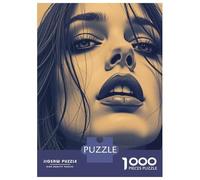 Puzzle Da 1000 Pezzi Per Adolescenti Puzzle Womans Face Close-Up Puzzle Per Adulti Gioco Pratico Ma Divertente E Umoristico Interazione Genitore-figlio 70x50cm/1000pcs