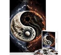 Puzzle da 1000 pezzi per adolescenti puzzle Yin e Yang equilibrio decorazione per la casa giocattoli regali di Babbo Natale segreto gioco pratico aiuta a esercitare il cervello dimensioni 50x75cm