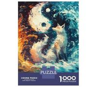 Puzzle Da 1000 Pezzi Per Adolescenti Puzzle Yin Yang Fox Per Adulti Gioco Per Famiglie Analisi E Logica Aiuta Ad Allenare Il Cervello 52x38cm/1000pcs