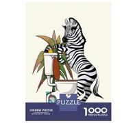 Puzzle Da 1000 Pezzi Per Adolescenti Puzzle Zebra Using The Toilet Puzzle Per Adulti Giochi Rilassanti Ma Divertenti E Umoristici È Ideale Come Regalo 70x50cm/1000pcs