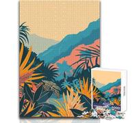 Puzzle da 1000 pezzi per adolescenti, puzzle Zen Forest, arte minimalista, giocattolo, gioco intellettuale ma divertente e umoristico, opera d'arte, dimensioni regalo 50x75cm