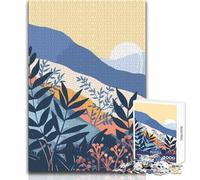 Puzzle da 1000 pezzi per adolescenti, puzzle Zen Forest, arte minimalista, giocattolo, gioco intellettuale ma divertente e umoristico, opera d'arte, dimensioni regalo 50x75cm