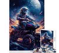 Puzzle da 1000 pezzi per adolescenti Quad Bike Astronauta Sport Decorazione per la casa Giocattoli Regali di compleanno Giochi educativi Migliorare l'amore tra coppie Dimensioni 38x26cm